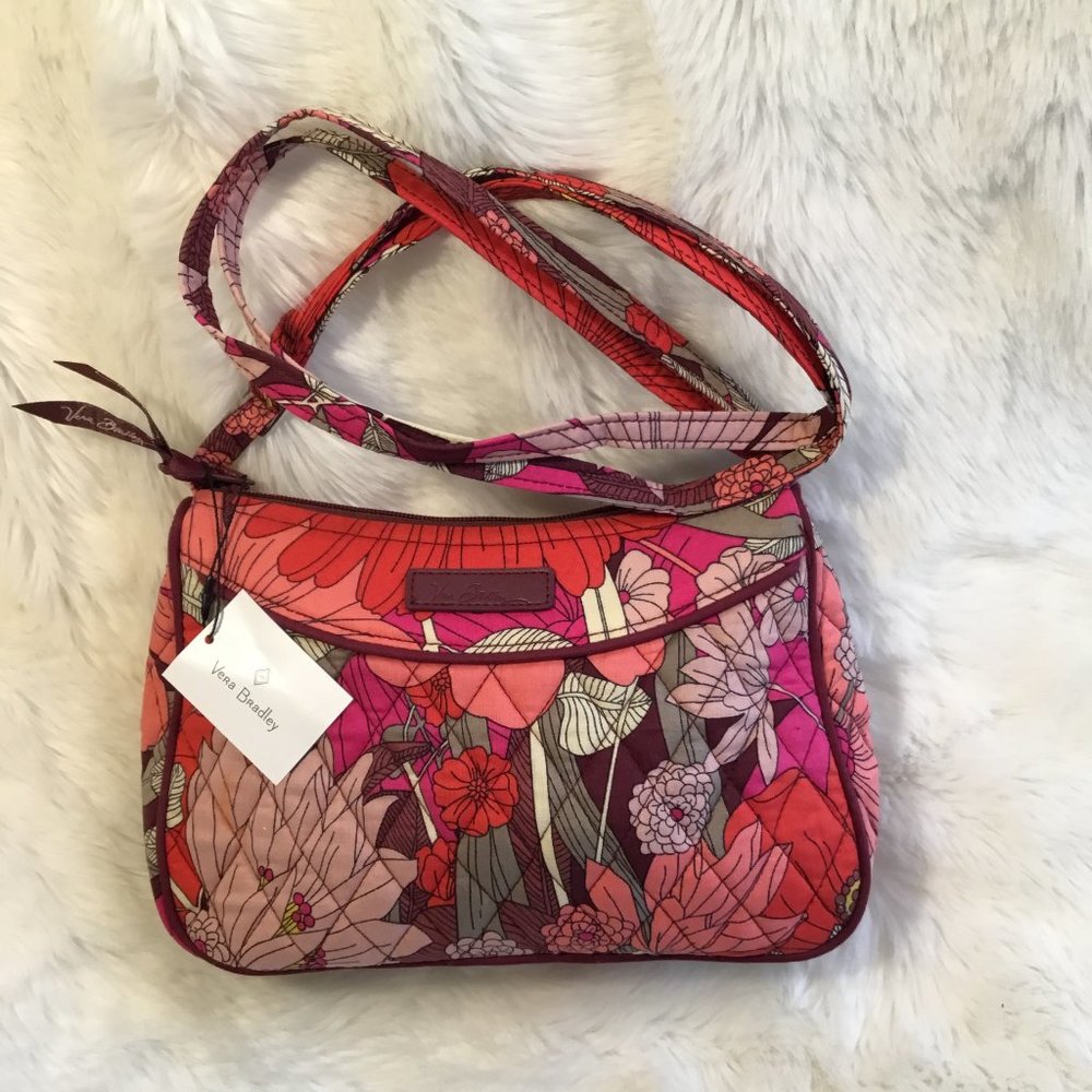 NWT Vera Bradley Bohemian Blooms Little Crossbody Purse Bag Small